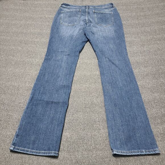 Permanent Womens Jeans 6 Blue Slim Bootcut Denim Pants Western Festival - Picture 7 of 9